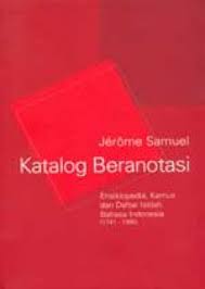 Sampul Katalog beranotasi / Samuel, Jerome