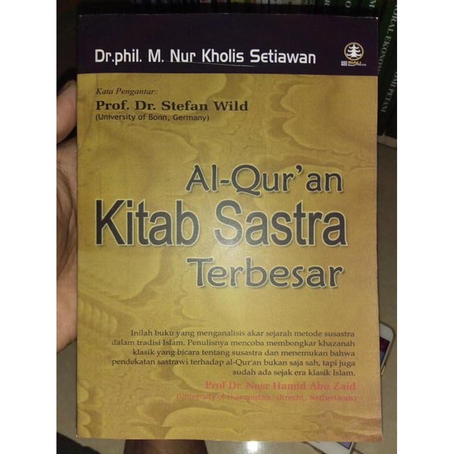 Sampul AL-Qur'an kitab sastra terbesar / Prof.Dr.Nasr Hamid Abu Zaid