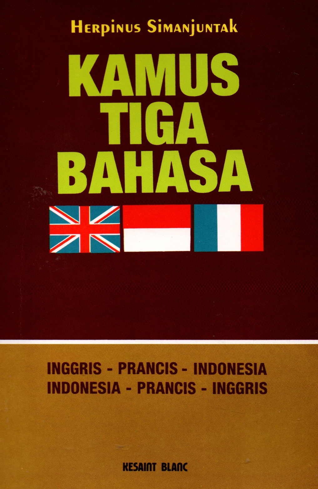 Sampul Kamus Tiga Bahasa