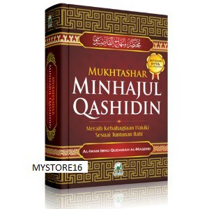 Sampul Mukhtashar Minhajul Qashidin :  Meraih kebahagiaan hakiki sesuai tuntunan Ilahi
