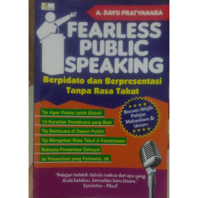 Sampul Fearless Public Speaking :  Berpidato dan Berpresentasi Tanpa Rasa Takut / A. Dayu Pratyahara