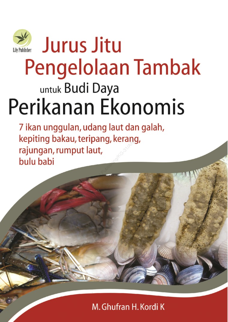 Sampul Jurus Jitu Pengelolaan Tambak untuk Budi Daya Perikanan Ekonomis / M. Ghufron H. Kordi K.