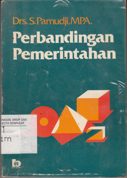 Sampul Perbandingan Pemerintahan / Drs. S. Pamudji,MPA.