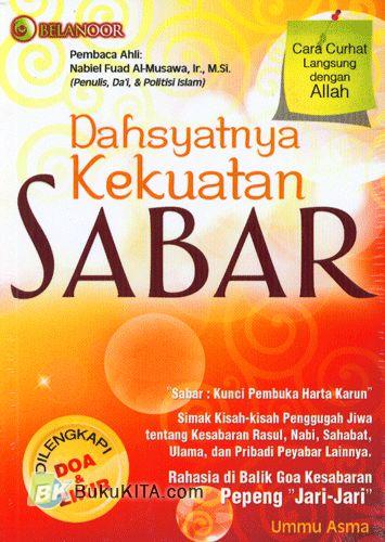 Sampul Dasyhatnya Kekuatan Sabar / Editor: Nur Asyiyah