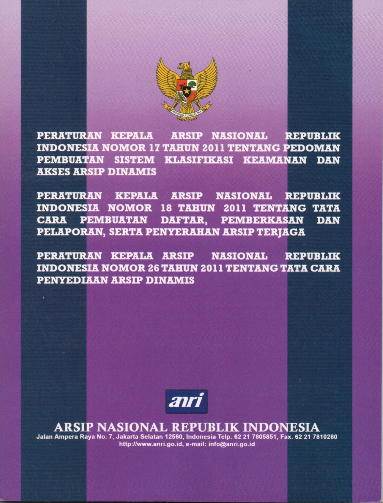 Sampul Arsip Nasional Republik Indonesia / M. Asichin