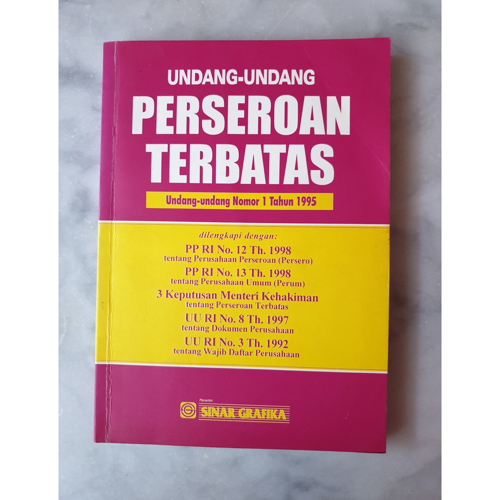 Sampul Undang-Undang Perseroan Terbatas / Sinar Grafika