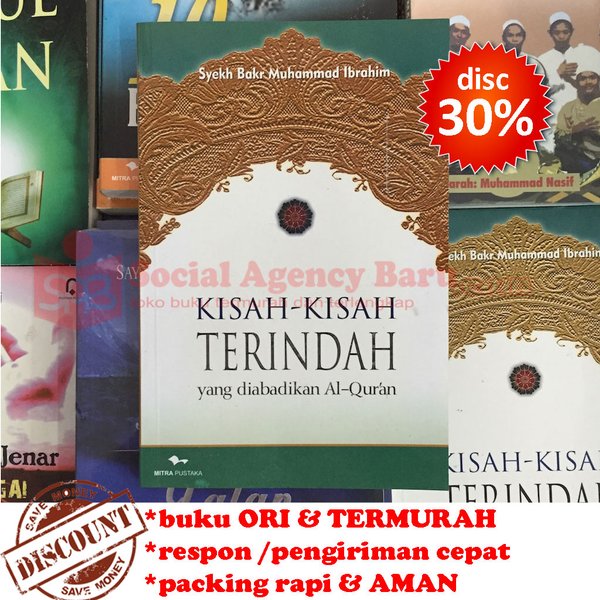 Sampul Kisah - kisah Terindah :  yang Diabadikan Al-Qur;an / Syekh Bakr Muhammad Ibrahim