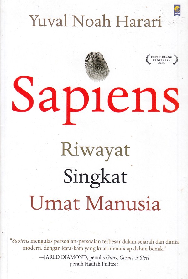 Sampul Sapiens :  Riwayat Singkat Umat Manusia / Yuval Noah Harari