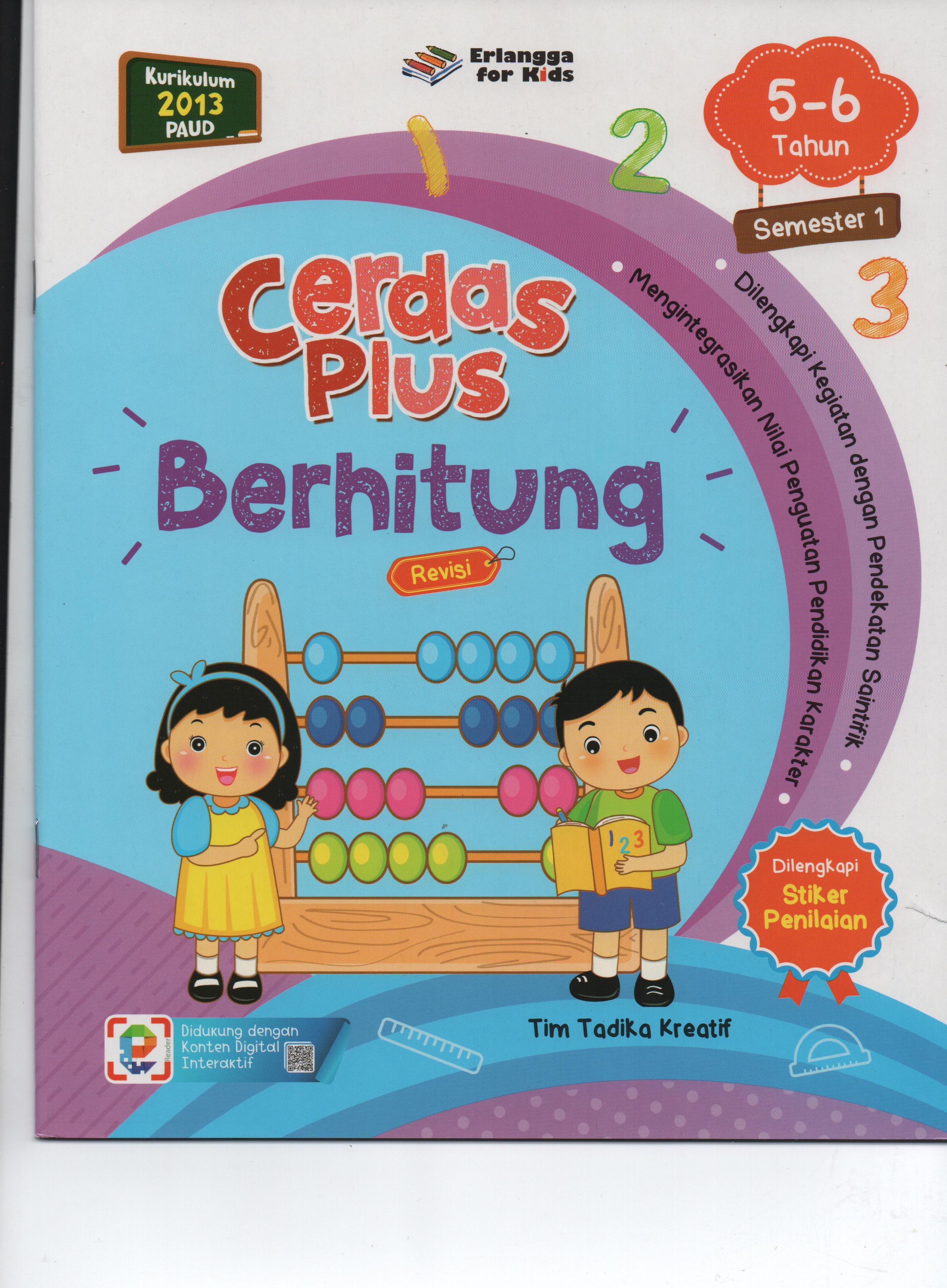 Sampul Cerdas Plus (5-6 Tahun) Semester 1 :  Berhitung / Tim Tadika Kreatif