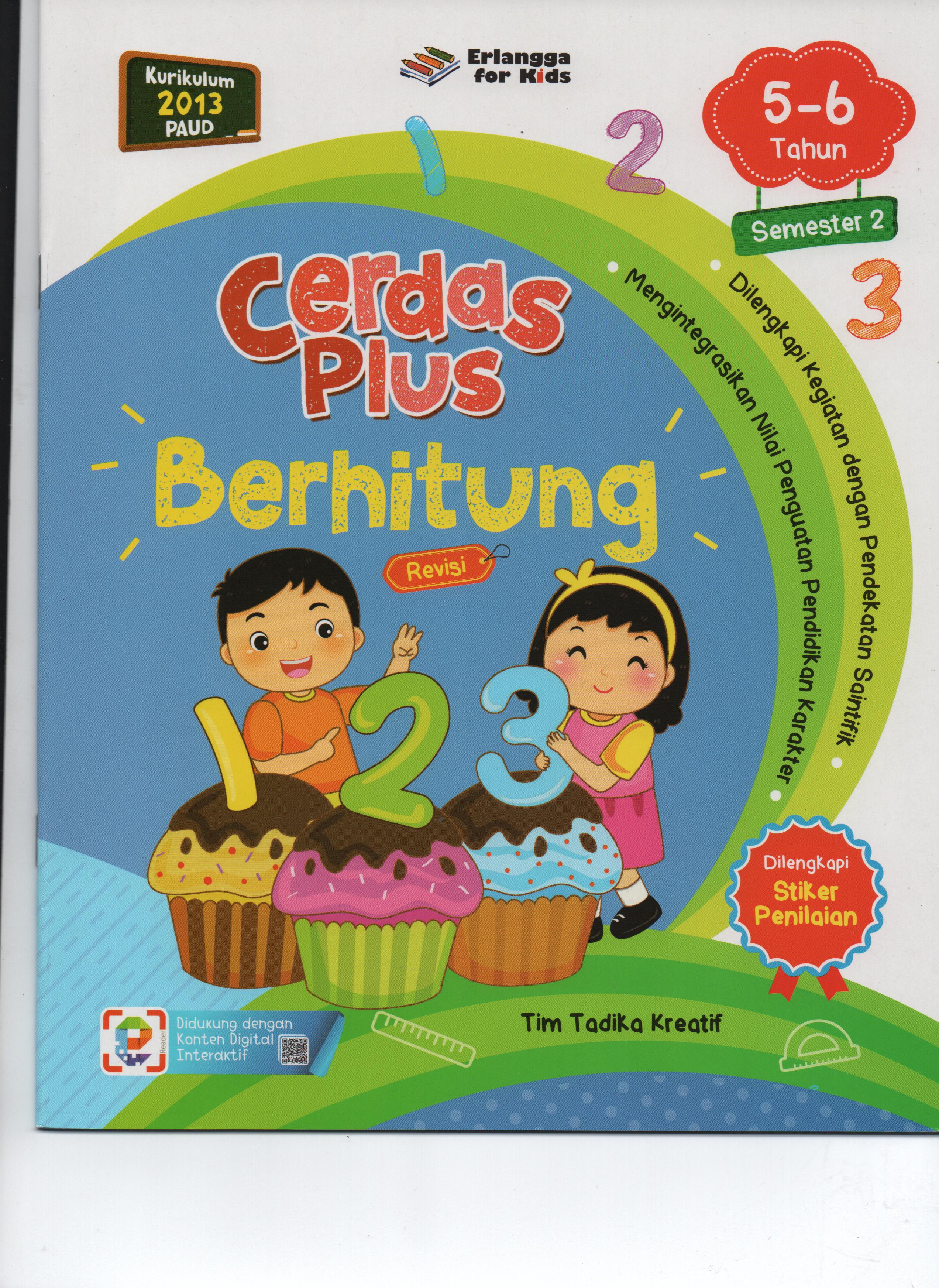 Sampul Cerdas Plus (5-6 Tahun) Semester 2 :  Berhitung / Tim Tadika Kreatif
