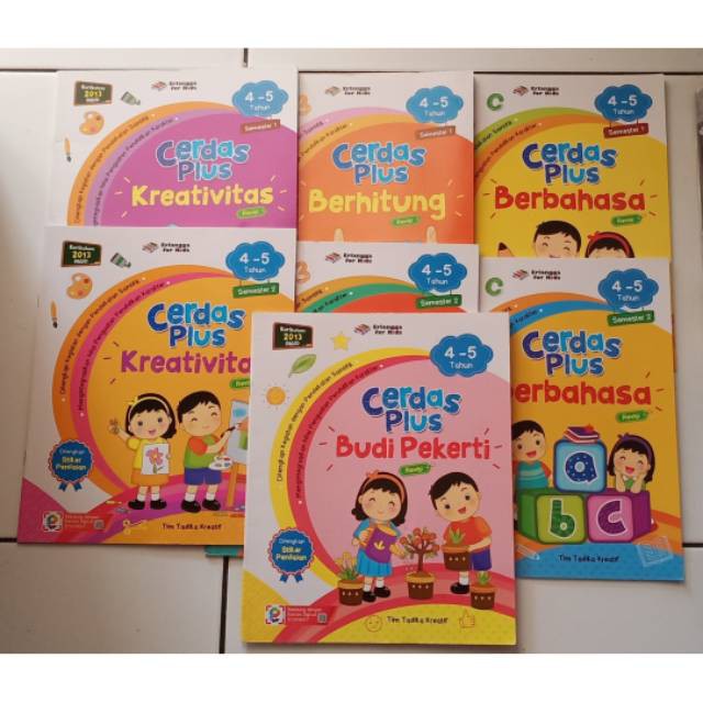 Sampul Cerdas Plus 4-5 Tahun Semester 2 : Kreativitas / Tim Tadika Kreatif