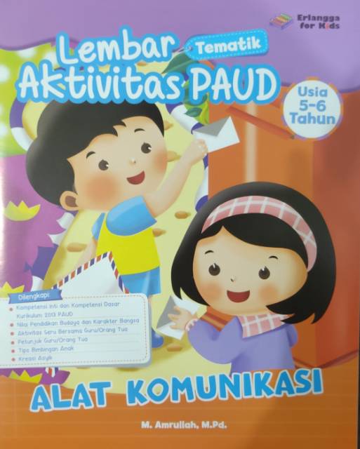 Sampul Lembar Aktivitas PAUD Usia 5-6 Tahun : Alat Komunikasi / M. Amrullah, M.Pd.