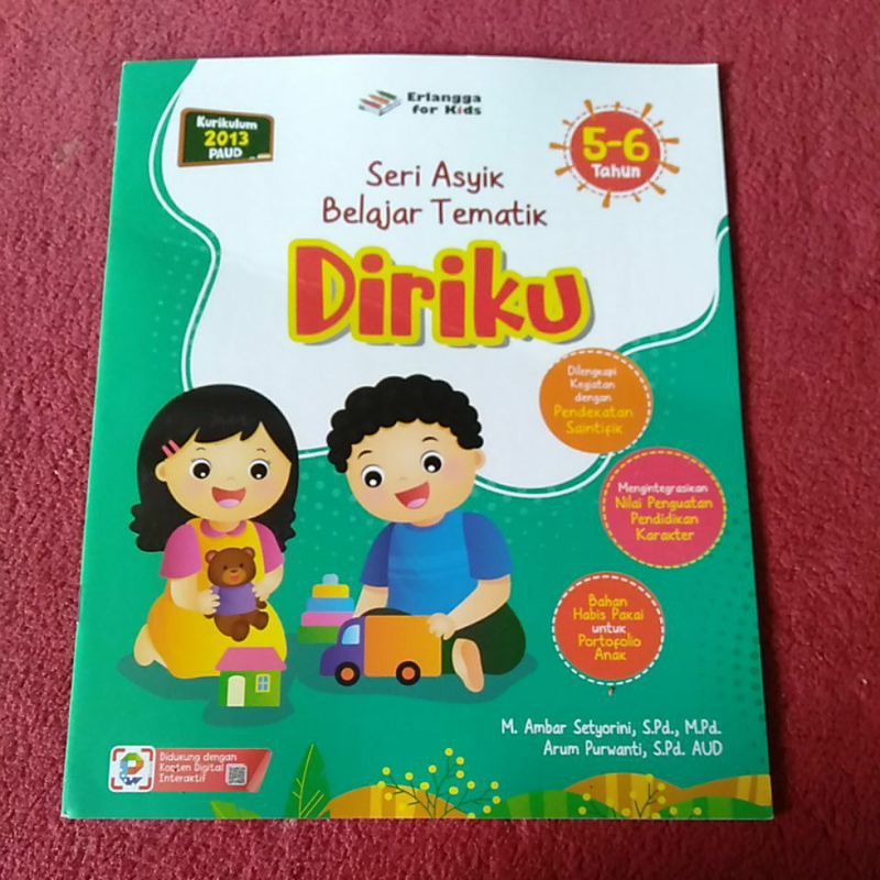 Sampul Seri Asyik Belajar Tematik (5-6 Tahun) : Diriku / M. Ambar Setyorini, S.Pd., M.Pd., Arum Purwanti, S,Pd. AUD
