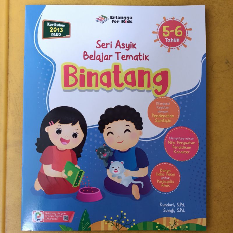 Sampul Seri Asyik Belajar Tematik (5-6 Tahun) : Binatang / Kunduri, S.Pd., Suwaji, S.Pd.