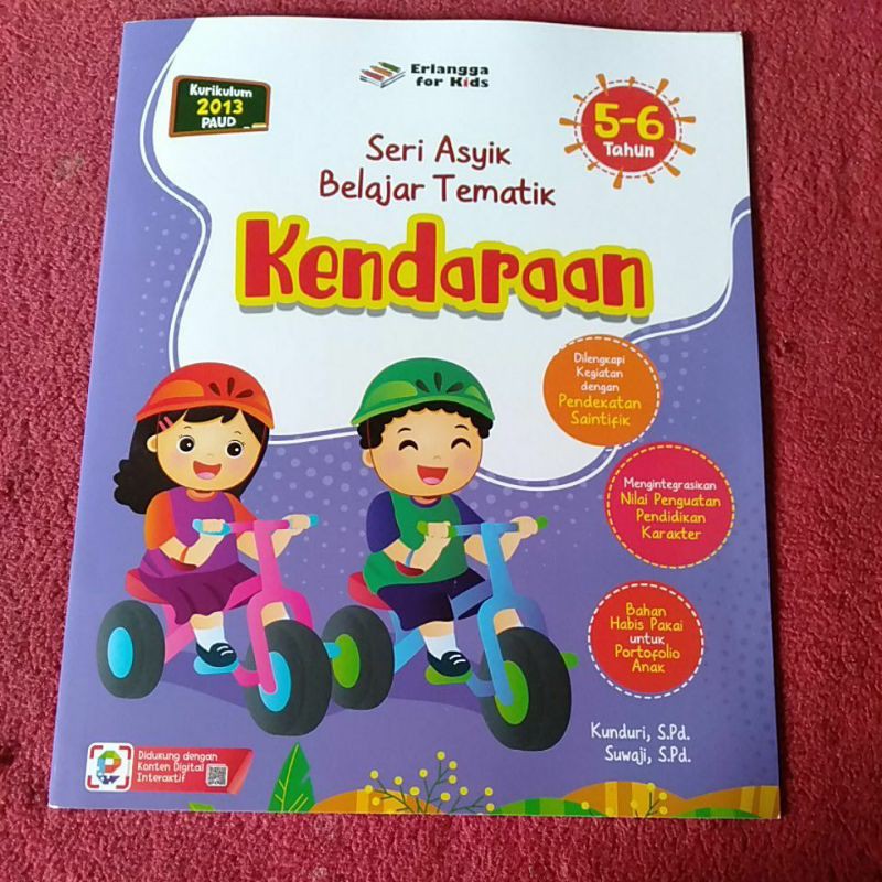 Sampul Seri Asyik Belajar Tematik (5-6 Tahun) : Kendaraan / Kunduri, S.Pd., Suwaji, S.Pd.
