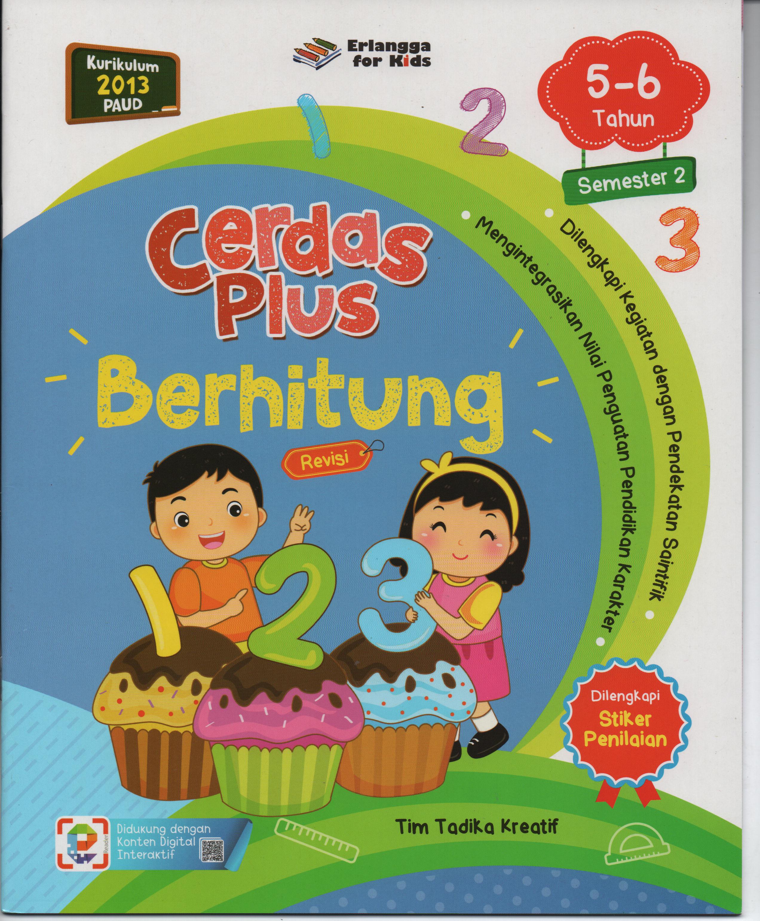 Sampul Cerdas Plus (5-6 Tahun) Semester 2 : Berhitung / Tim Tadika Kreatif
