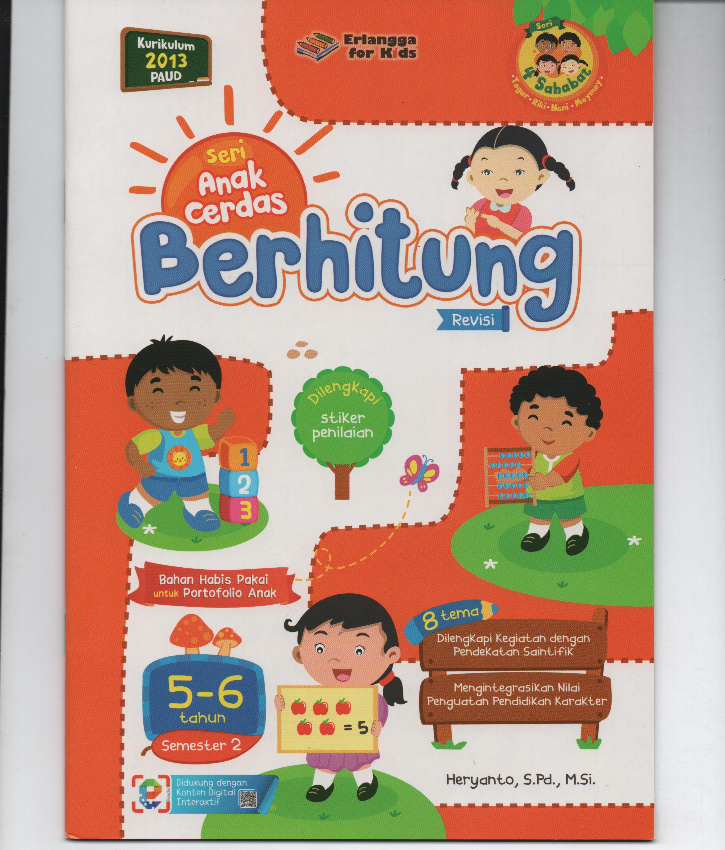 Sampul Seri Anak Cerdas Usia 5-6 Tahun Semester 2 : Berhitung / Heryanto, S.Pd., M.Si.