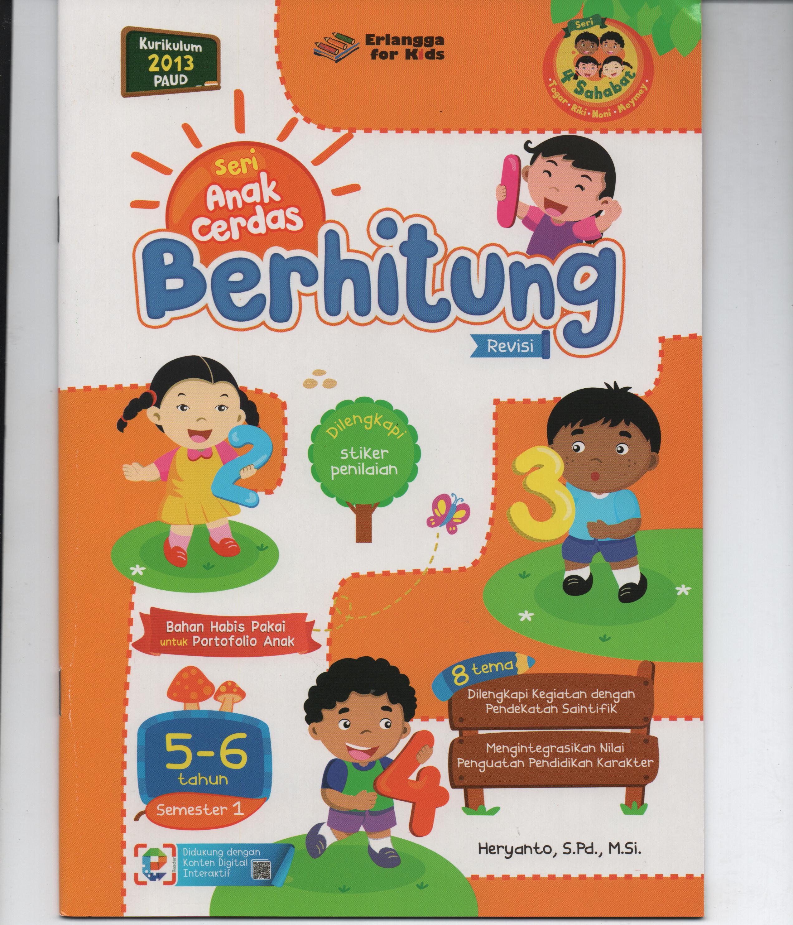 Sampul Seri Anak Cerdas Usia 5-6 Tahun Semester 1 : Berhitung / Heryanto, S.Pd., M.Si.