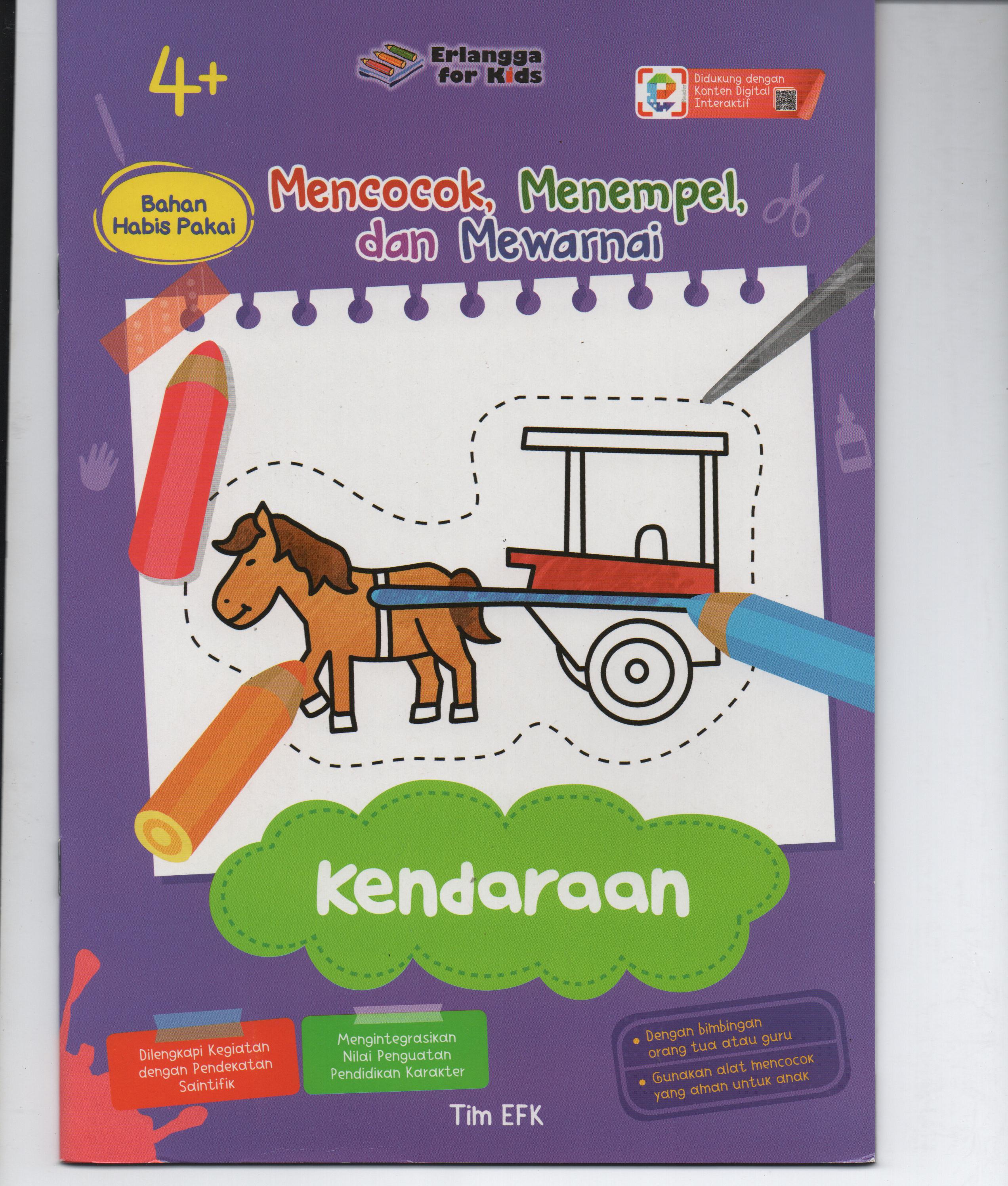 Sampul Mencocok, Menempel, dan Mewarnai (4+) : Kendaraan / Tim EFK