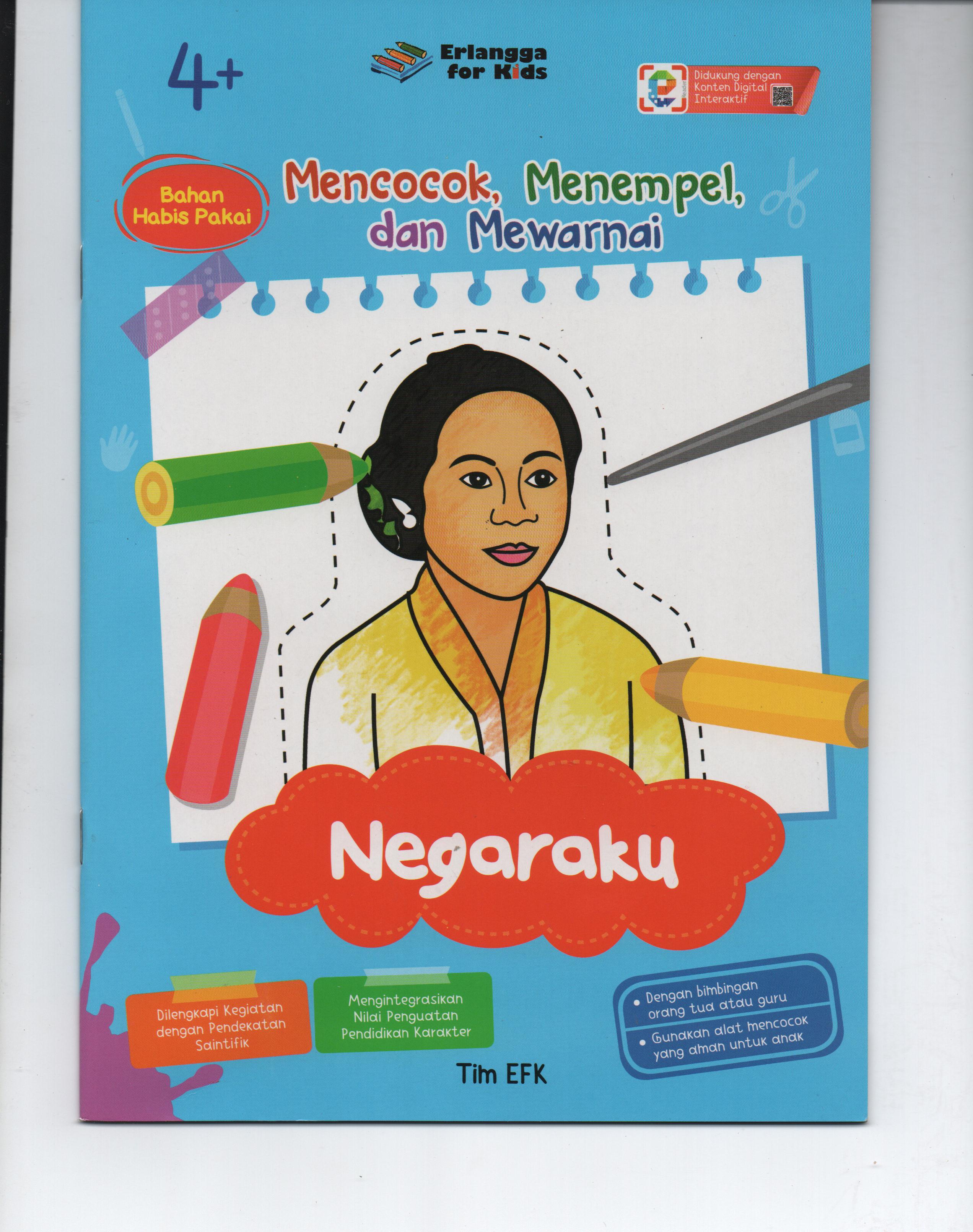 Sampul Mencocok, Menempel, dan Mewarnai (4+) : Negaraku / Tim EFK