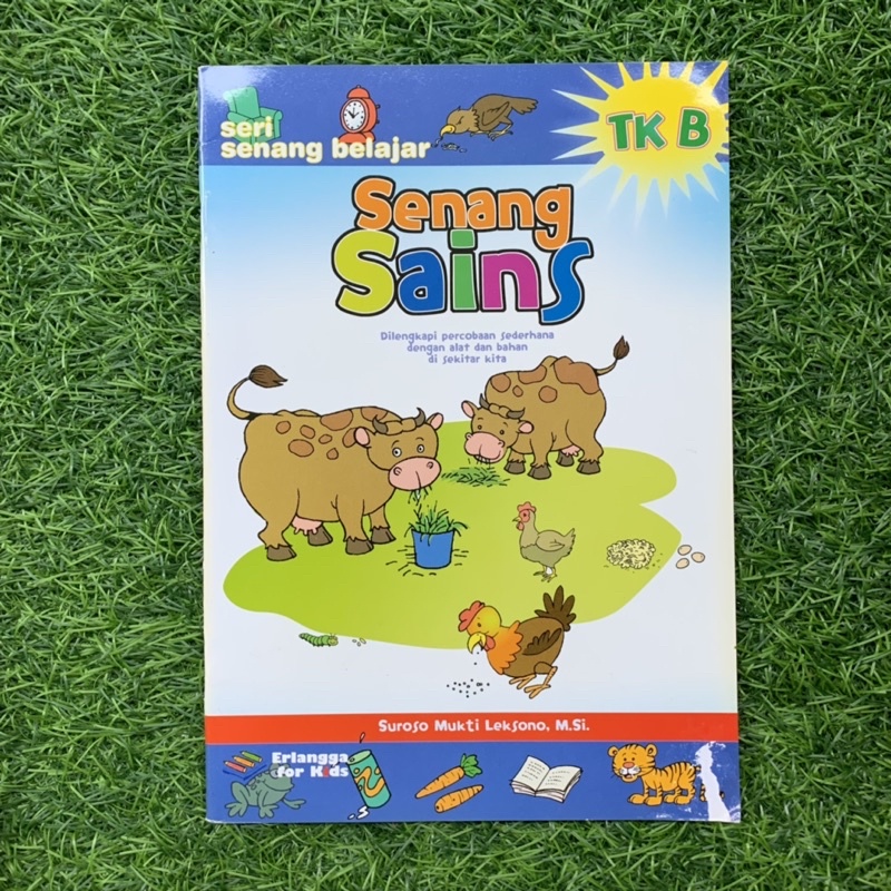 Sampul Senang Sains :  Dilengkapi Percobaan Sederhana dengan Alat dan Bahan di Sekitar Kita / Editor: Kiki Sulistiyani