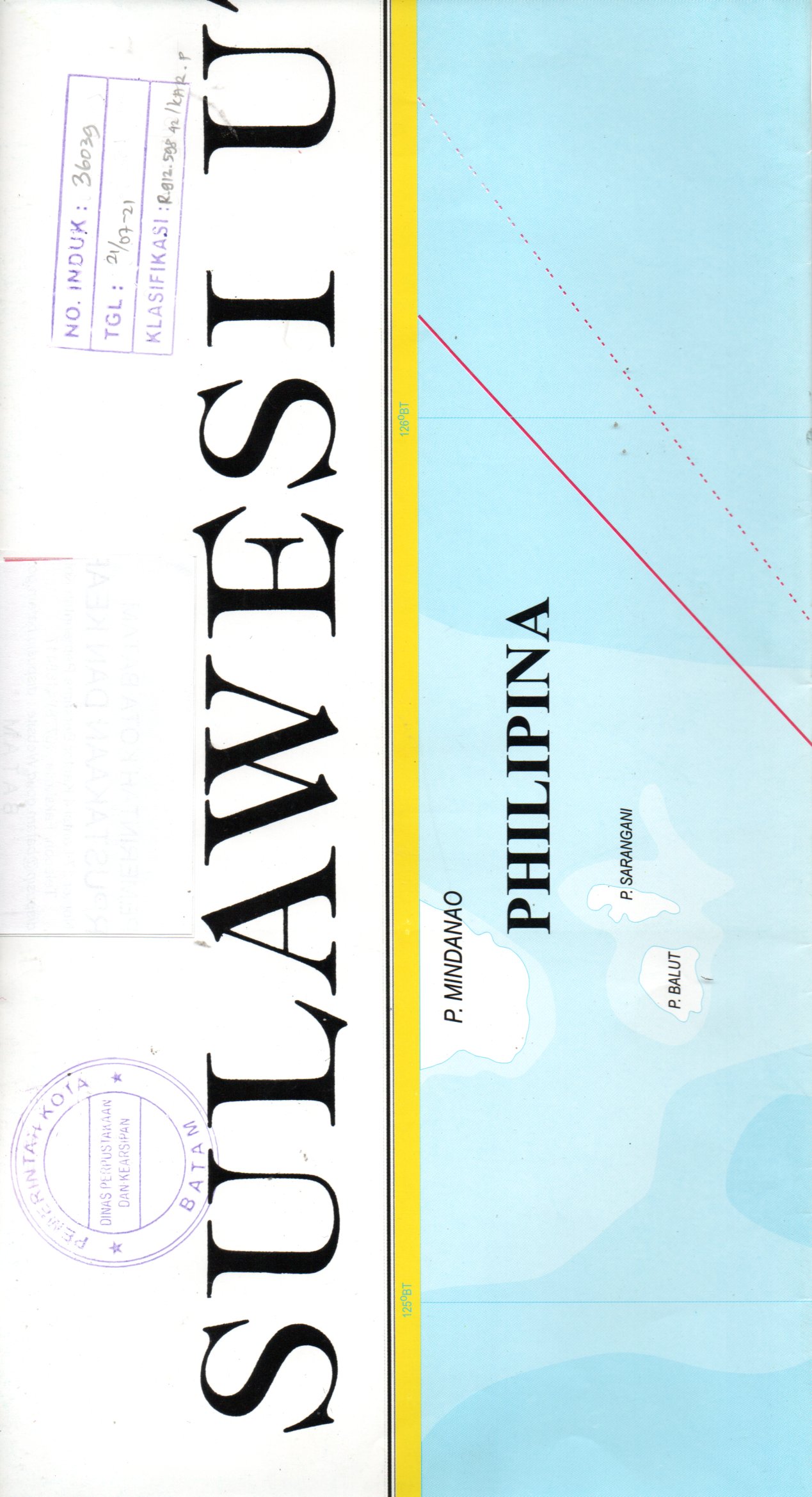 Sampul Peta Provinsi Sulawesi Utara