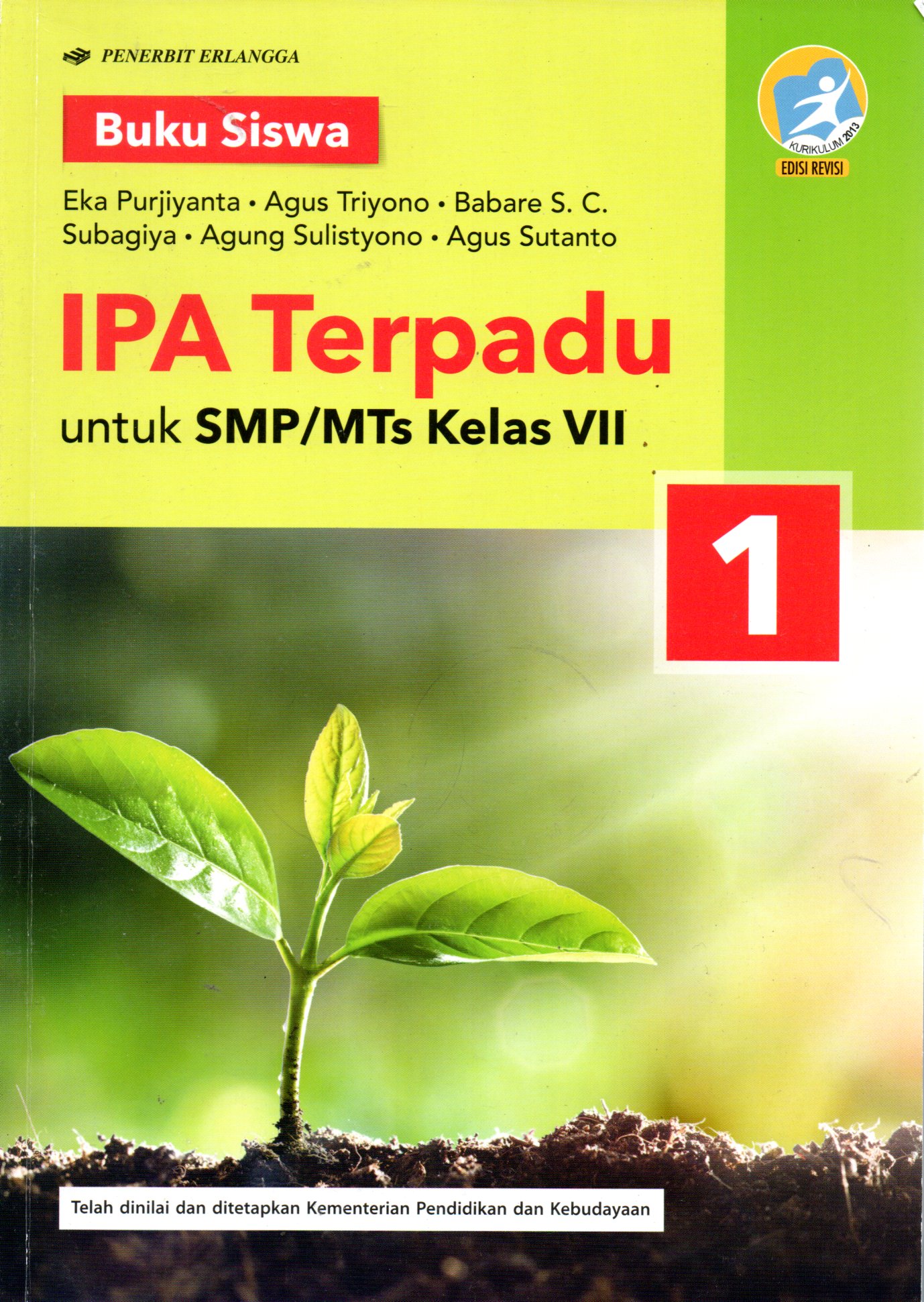 Sampul IPA Terpadu untuk SMP/MTs Kelas VII / Editor: Sakti Hidayati
