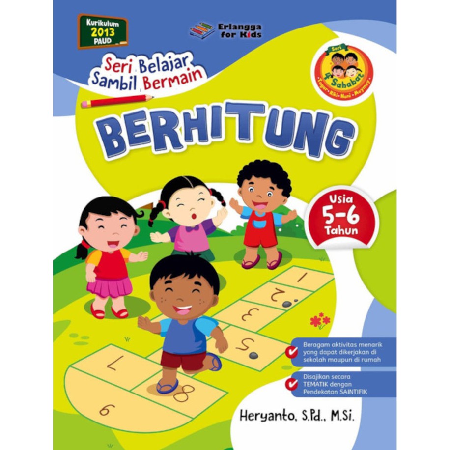 Sampul Seri Belajar Sambil Bermain :  Berhitung Usia 5-6 Tahun / Editor: Riony Anastasya