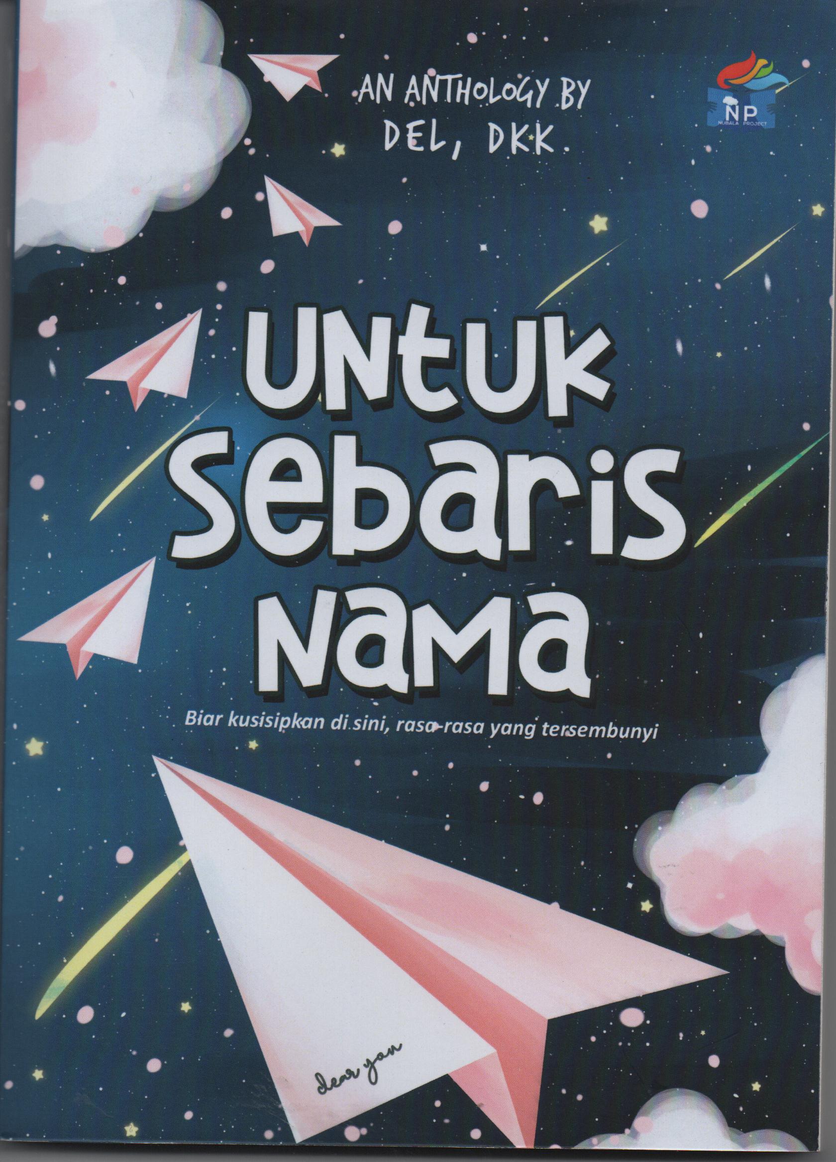 Sampul untuk Sebaris Nama :  Biar Kusisipkan di sini, Rasa-Rasa yang Tersembunyi