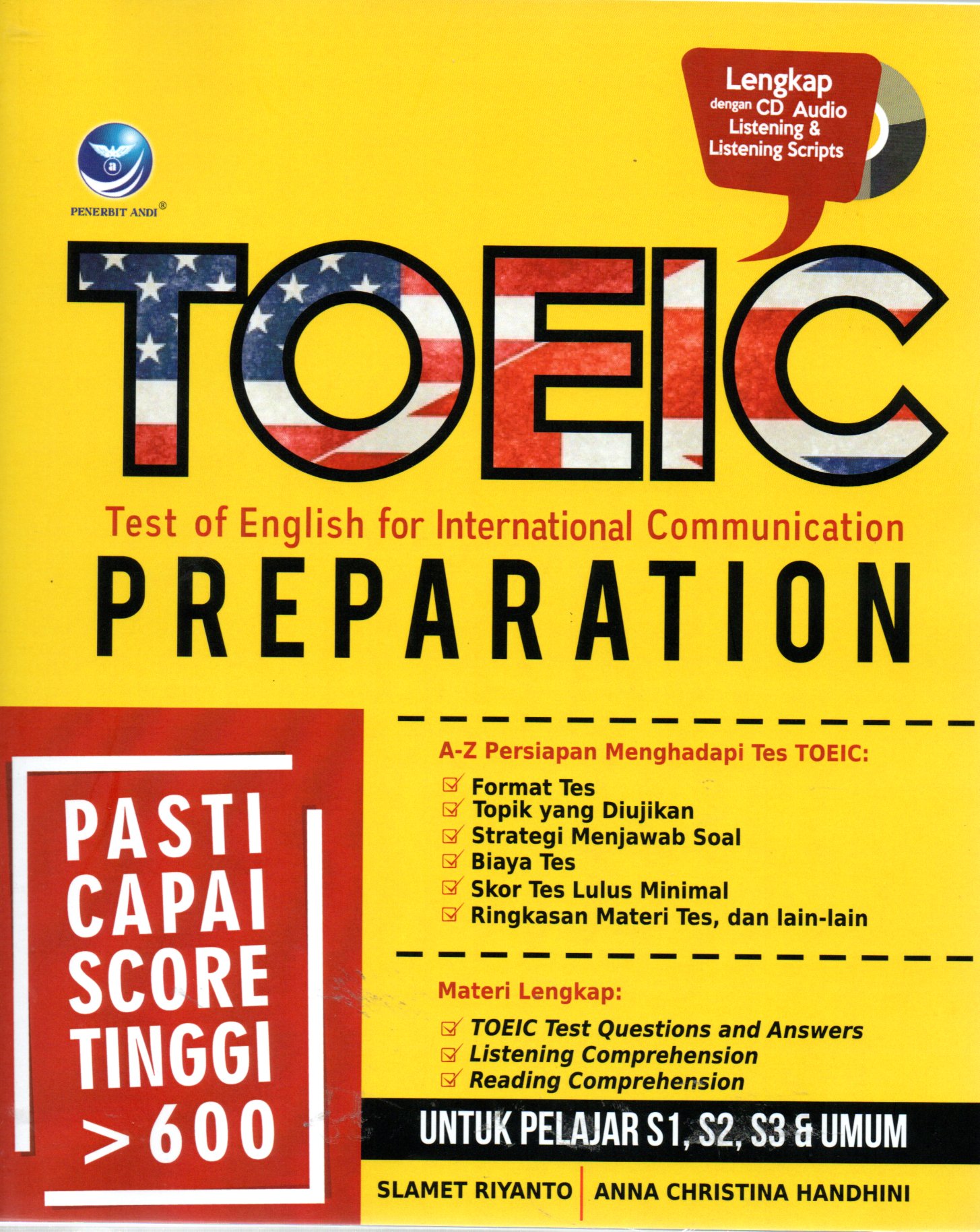 Sampul TOEIC Preparation :  Test of English for International Communication / Editor: Ignas