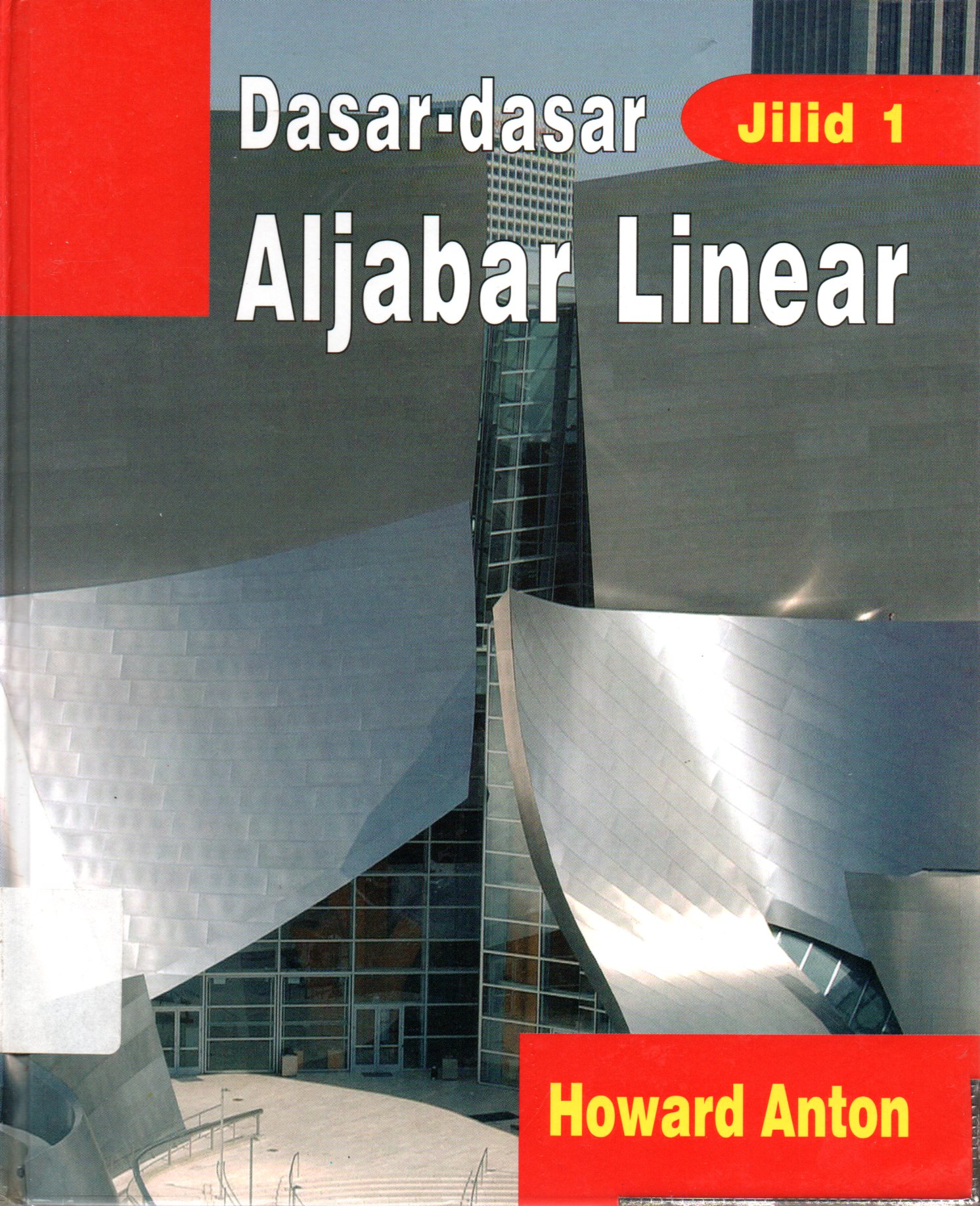 Sampul Dasar-Dasar Aljabar Linear / Editor: Syarifudin