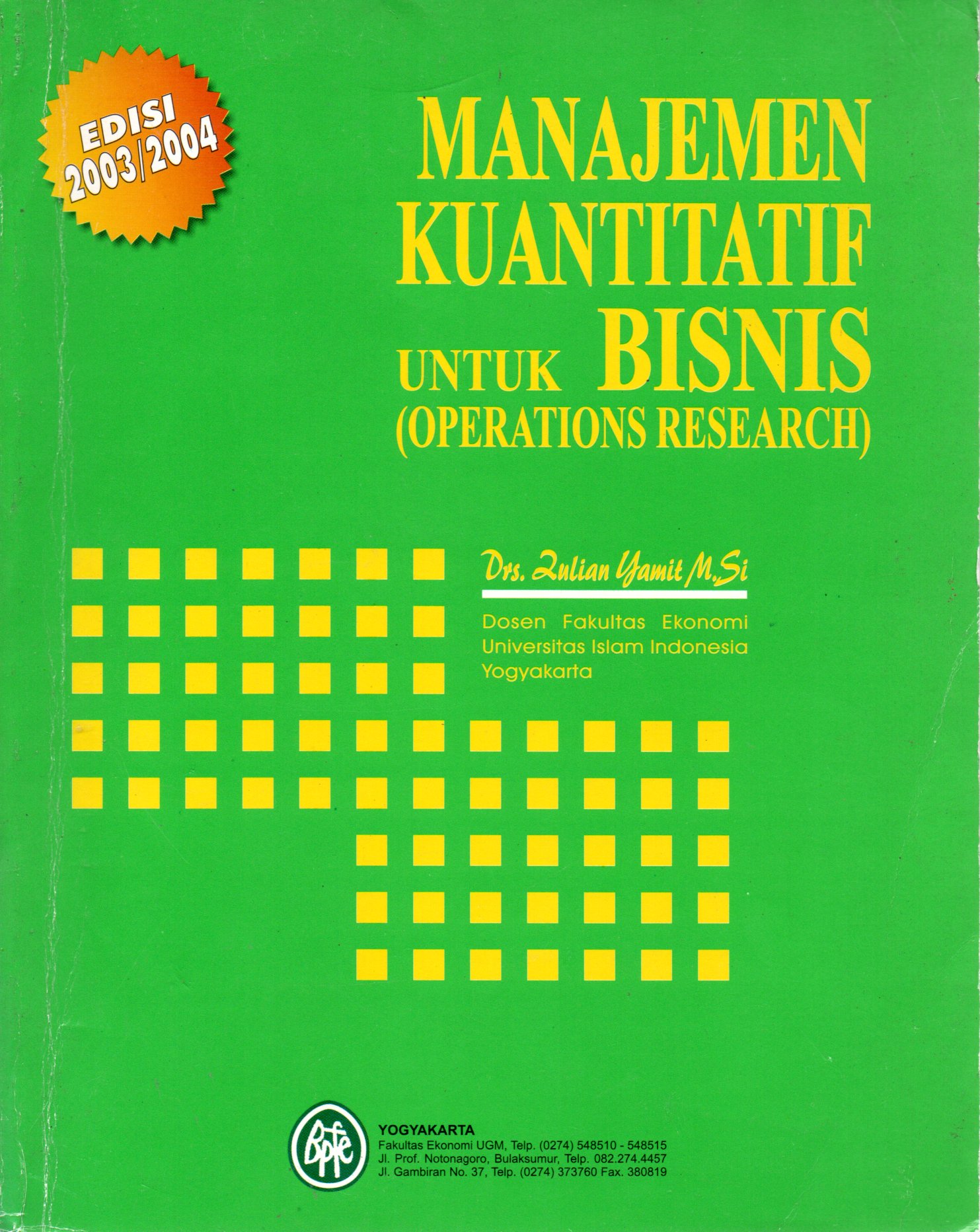 Sampul Manajemen Kuantitatif untuk Bisnis :  Operations Research