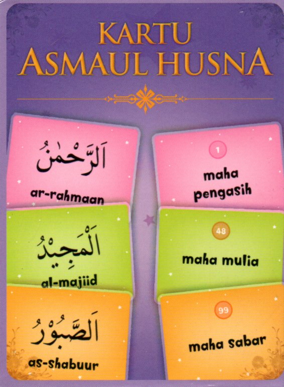 Sampul Kartu Asmaul Husna / Editor: Umi Andriani
