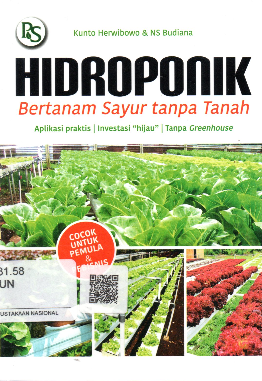 Sampul Hidroponik :  Bertanam Sayur Tanpa Tanah