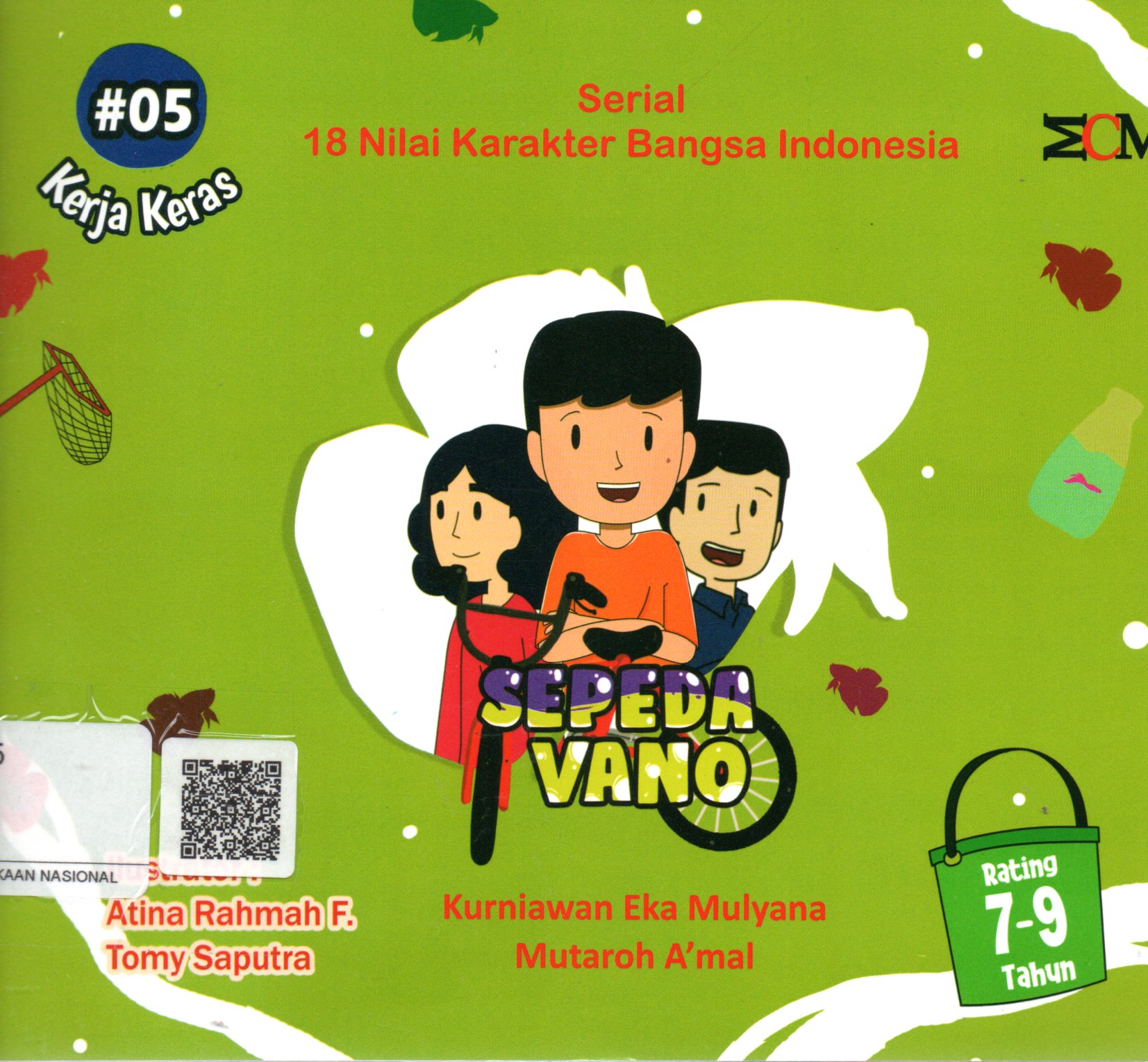 Sampul Sepeda Vano :  Serial 18 Nilai Karakter Bangsa Indonesia / Editor: Amal