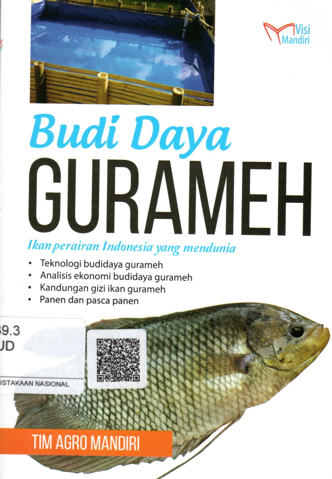 Sampul Budi Daya Gurameh :  Ikan Perairan Indonesia yang Mendunia