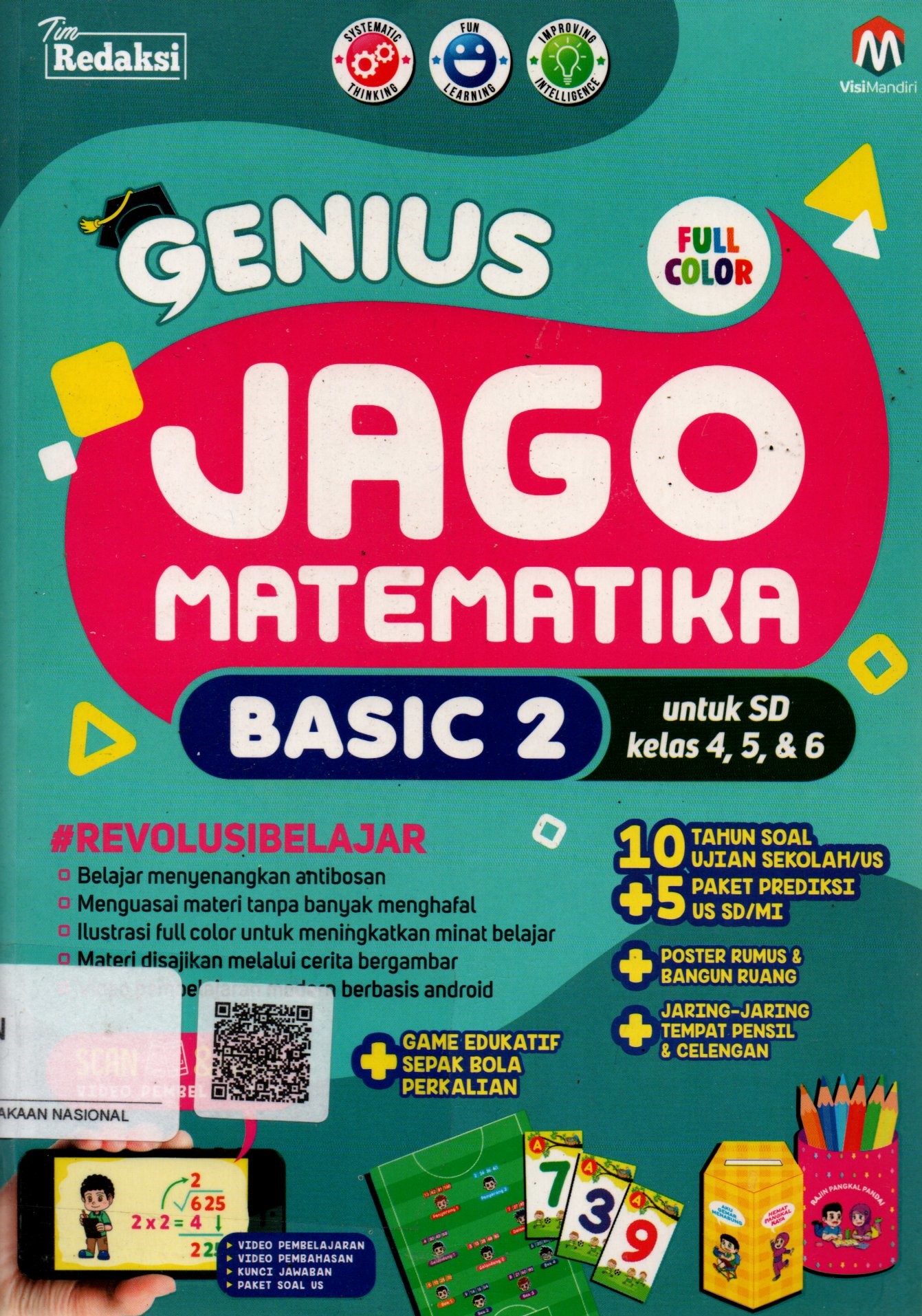 Sampul Genius :  Jago Matematika Basic 2 / Editor: Tin Zulaeha, Aisyah W. Wardani, Sulistyo Wibowo, Eko Utoro