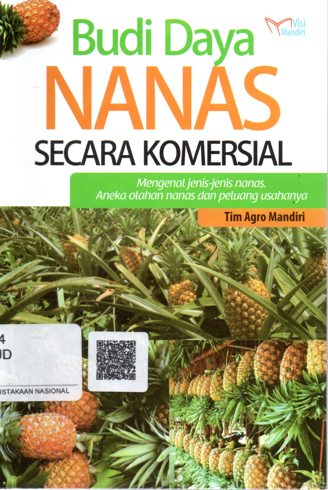 Sampul Budi Daya Nanas Secara Komersial :  Mengenal Jenis-Jenis Nanas, Aneka Olahan Nanas dan Peluang Usahanya