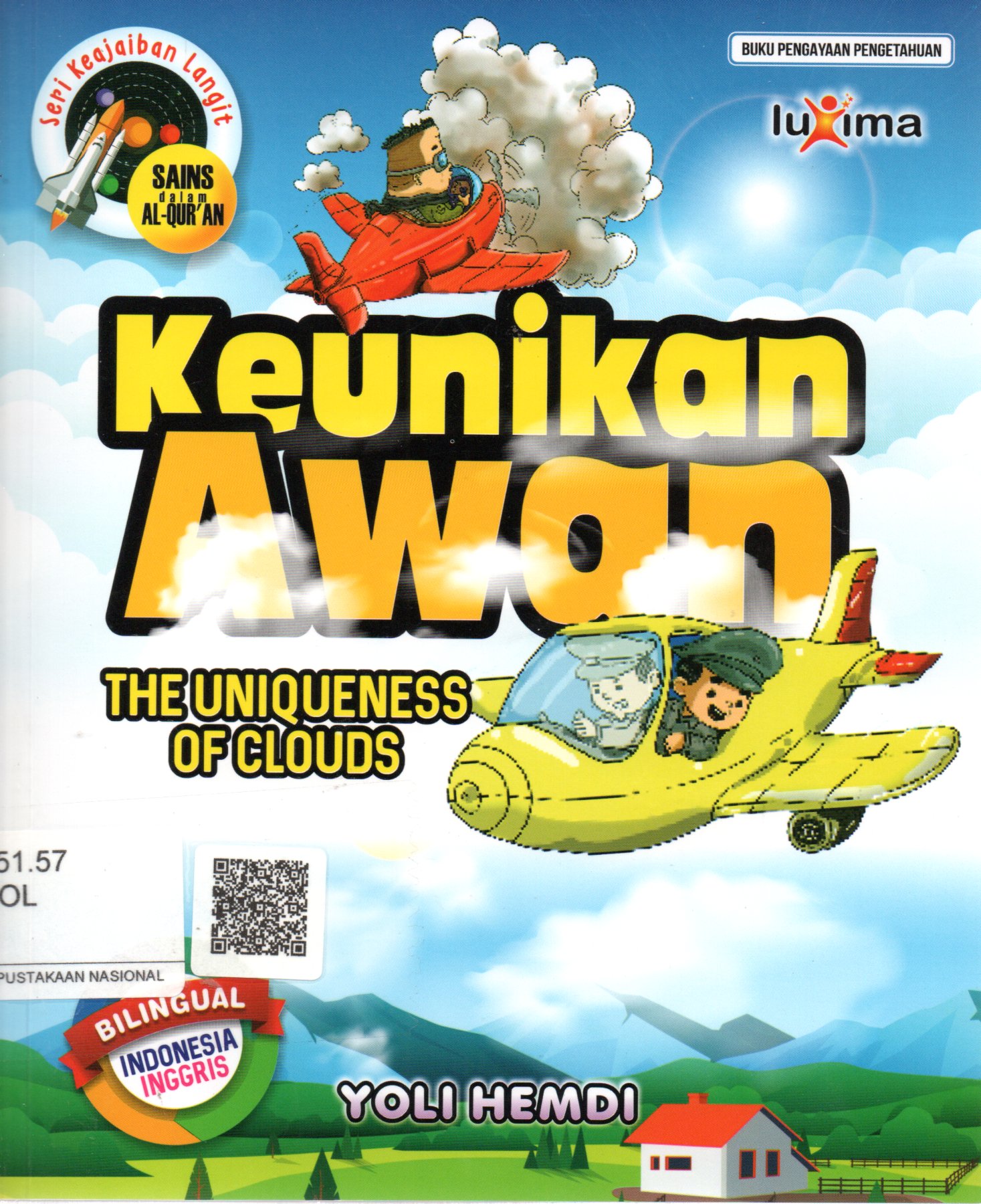 Sampul Keunikan Awan :  The Uniqueness of Clouds / Penerjemah: Nur Lailatur Rofiah