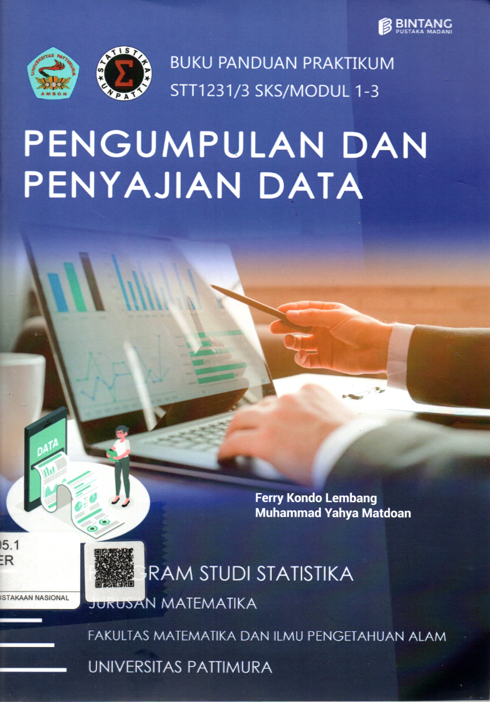 Sampul Buku Panduan Praktikum Pengumpulan dan Penyajian Data