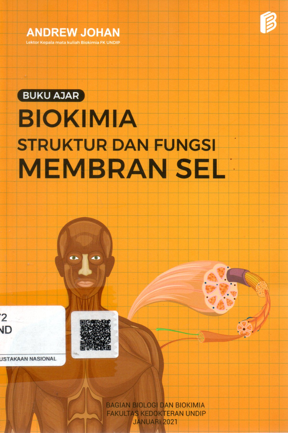 Sampul Buku Ajar Biokimia Struktur dan Fungsi Membran Sel