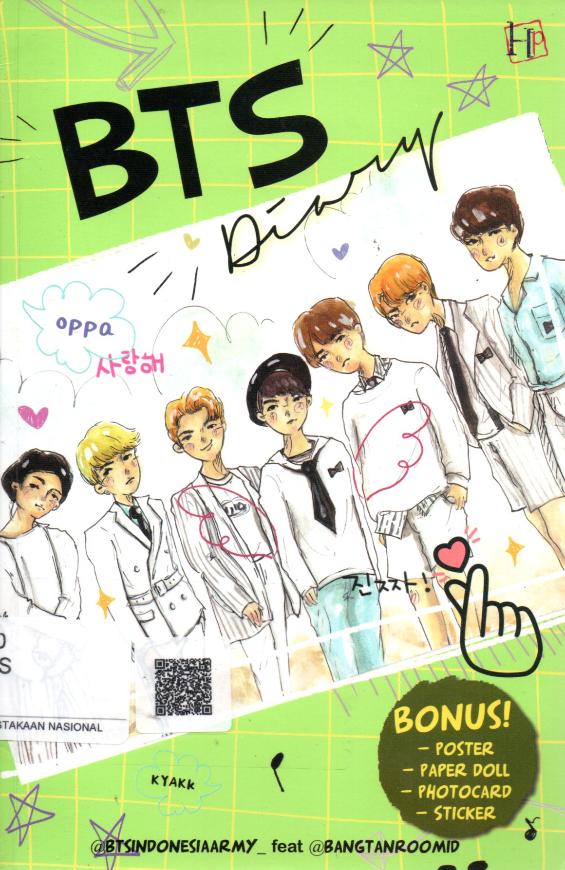 Sampul BTS Diary / Penyunting: Phity