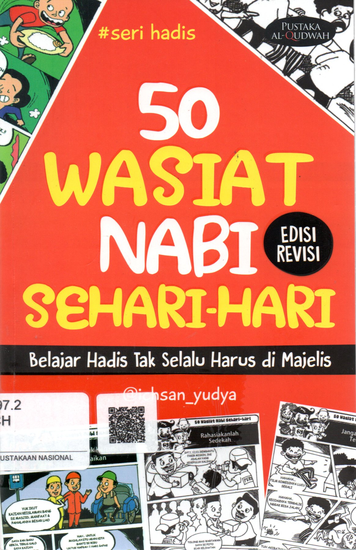 Sampul 50 Wasiat Nabi Sehari-Hari :  Belajar Hadis Tak Selalu Harus di Majelis