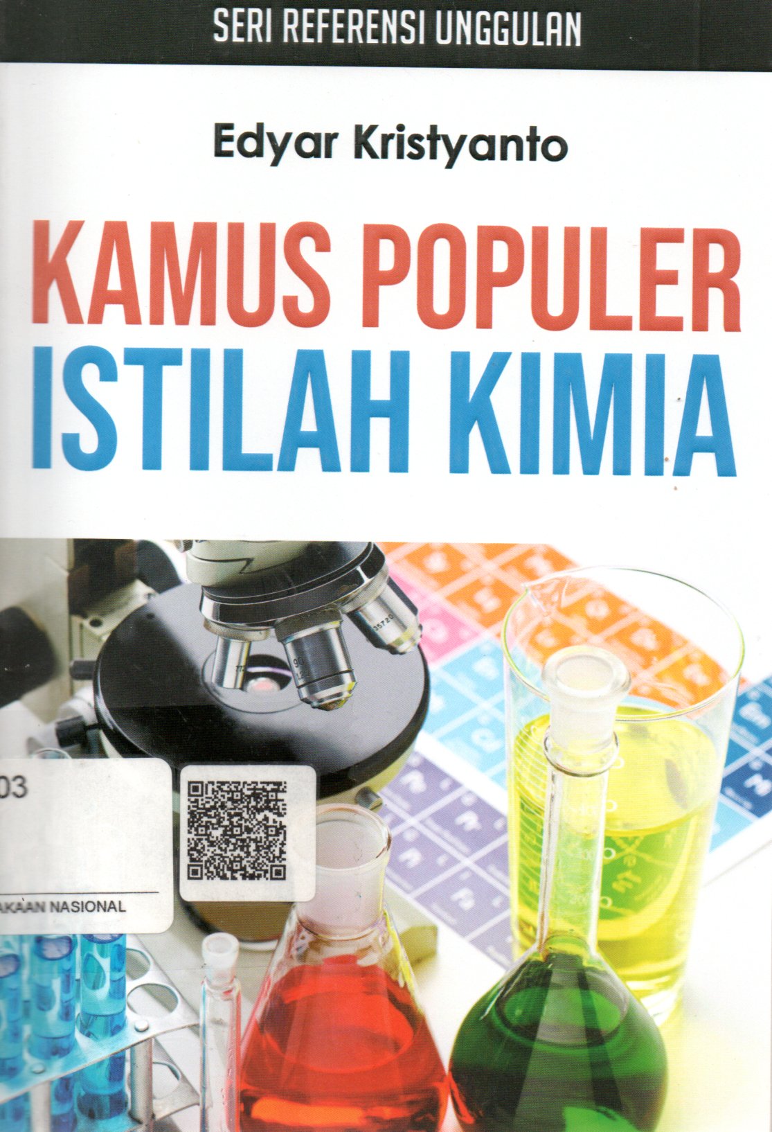 Sampul Kamus Populer Istilah Kimia / Editor: Nomnom