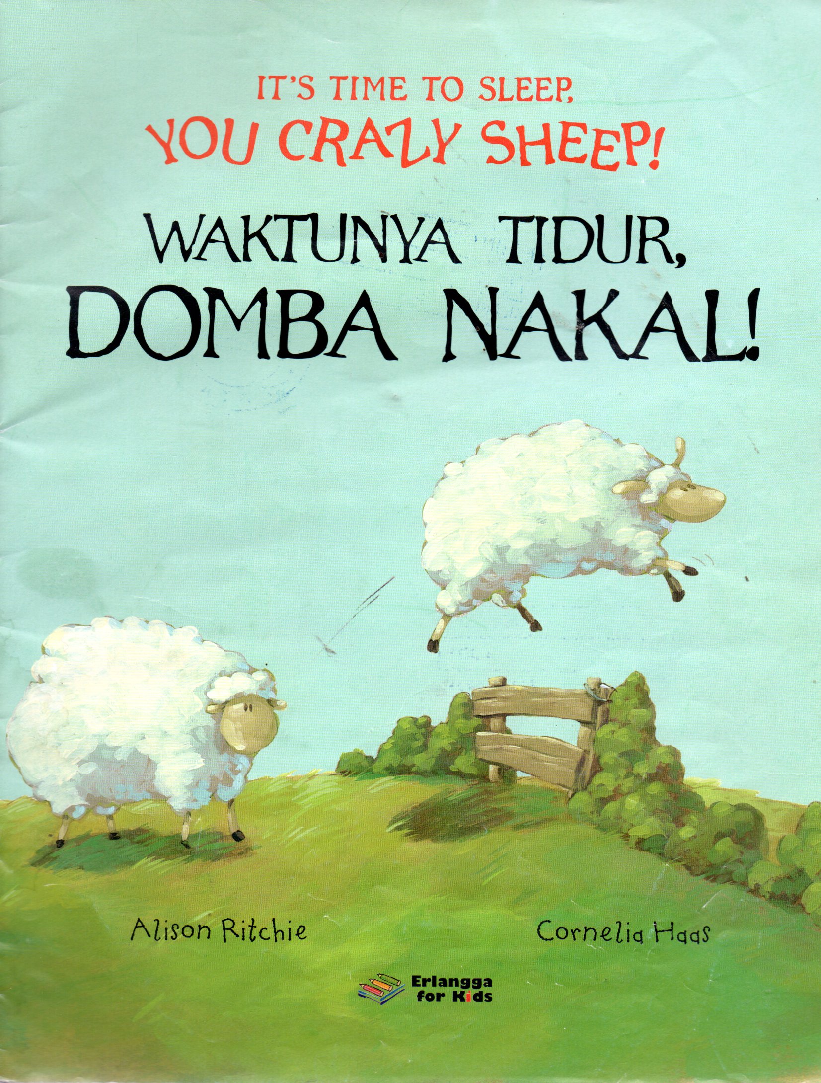 Sampul Waktunya Tidur, Domba Nakal! = It's Time to Sleep, You Crazy Sheep! / Editor: Sindi Meriana, Rani Nuraeni