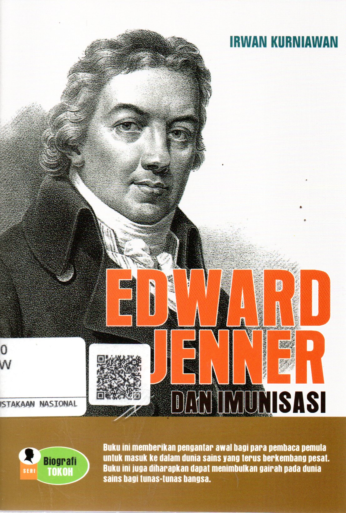 Sampul Edward Jenner dan Imunisasi / Editor: Sudarsini, Adib Musta'in El Hasan