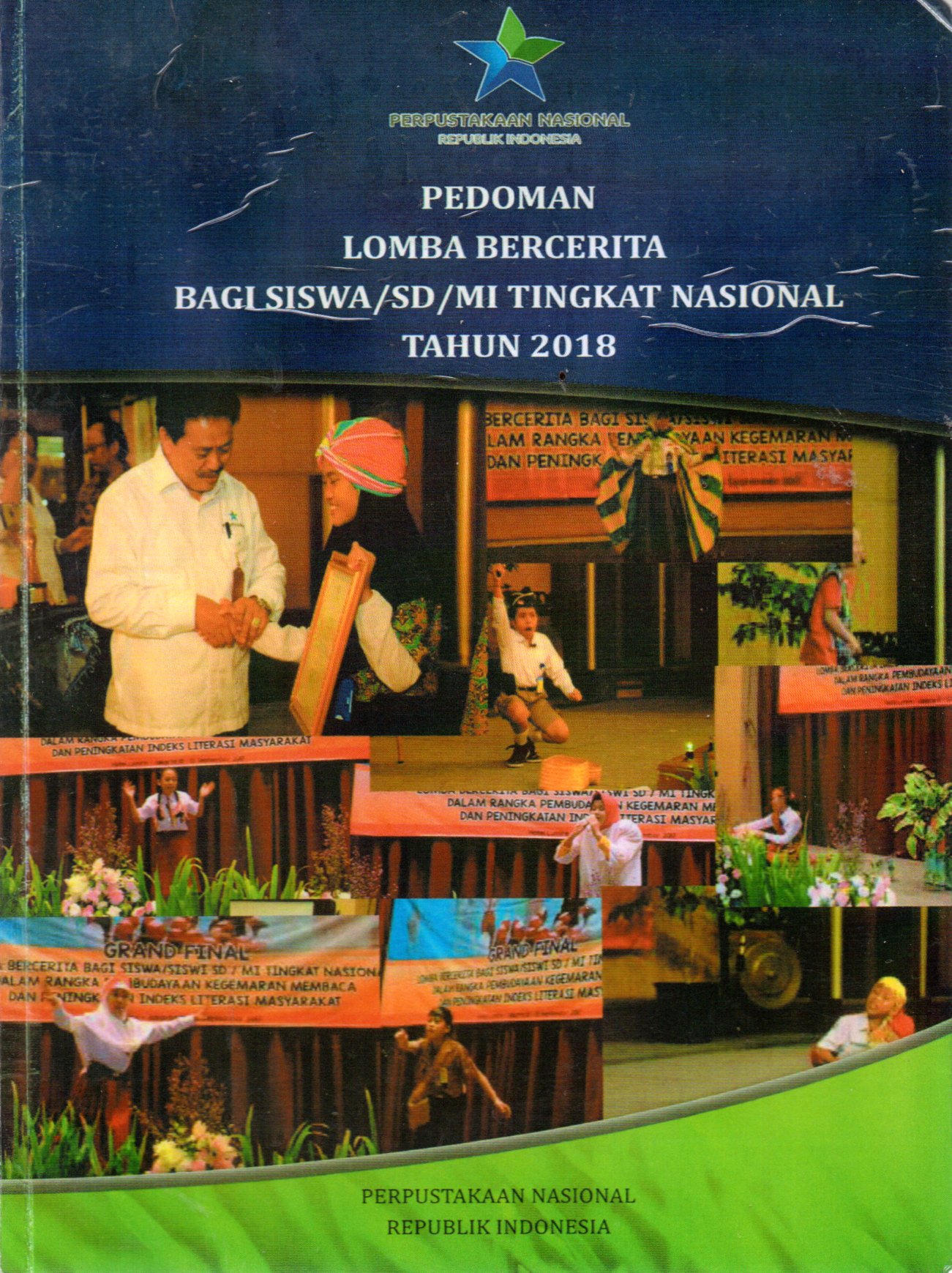 Sampul Pedoman Lomba Bercerita Bagi Siswa/i SD/MI Tingkat Nasional Tahun 2018