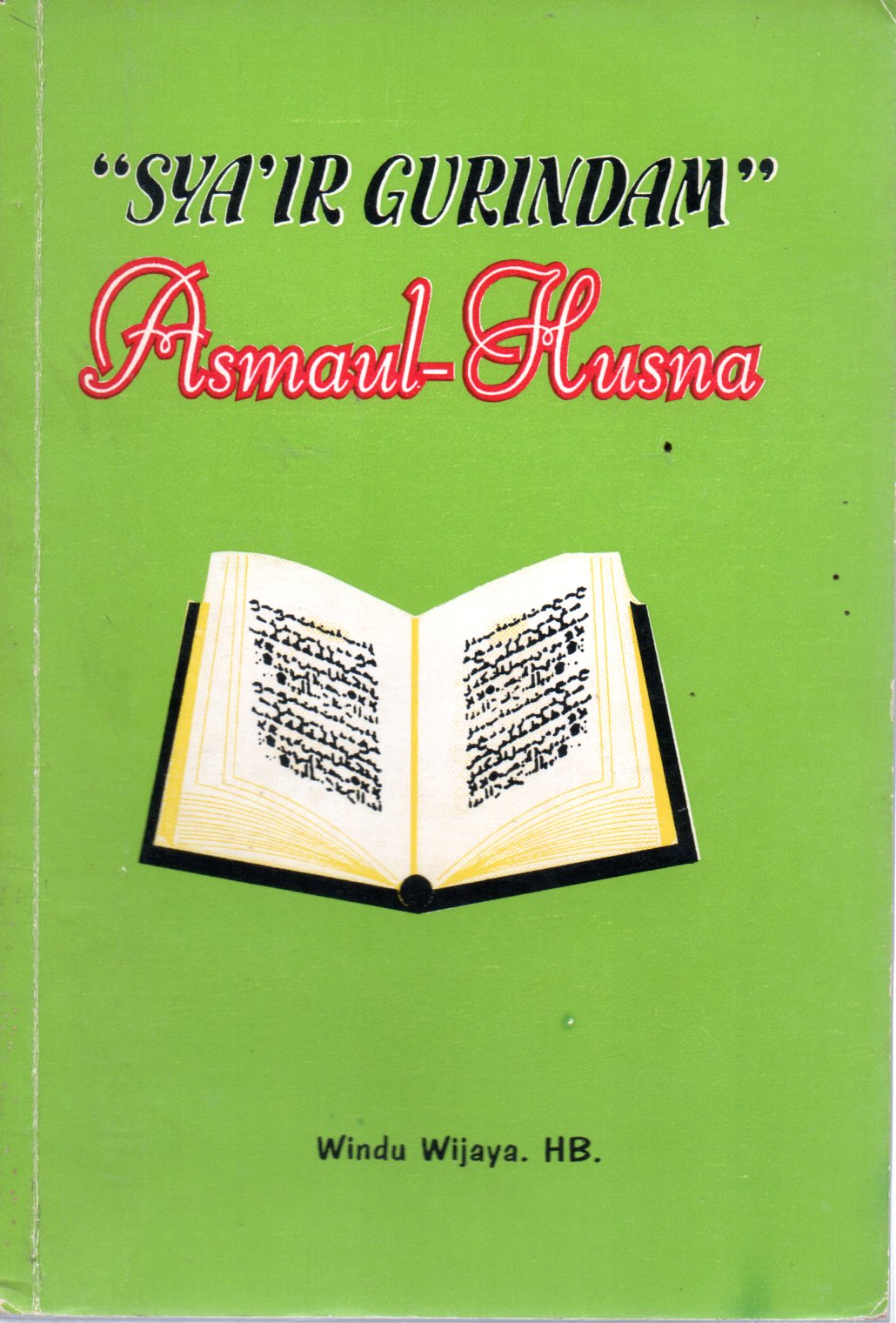 Sampul Sya'ir Gurindam :  Asmaul-Husna