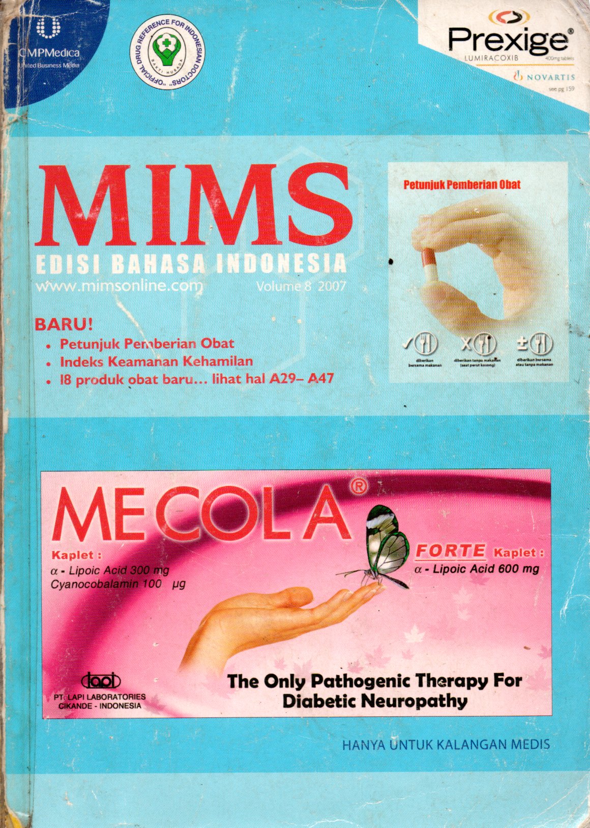 Sampul MIMS :  Indonesia Index of Medical Specialities / Editor: Evaria, Rince Suciati