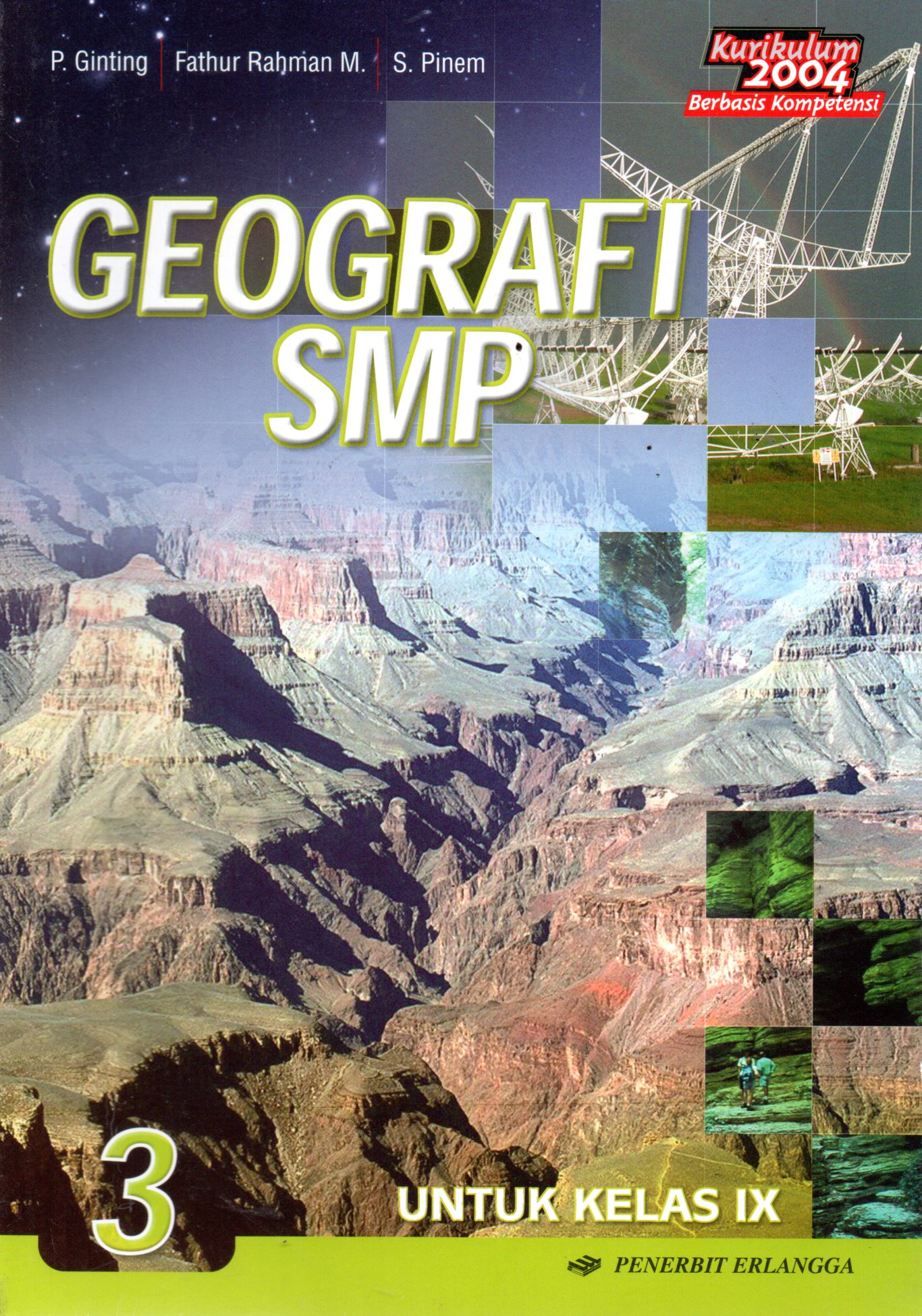 Sampul Geografi SMP :  SMP Kelas IX / Editor: Faisol